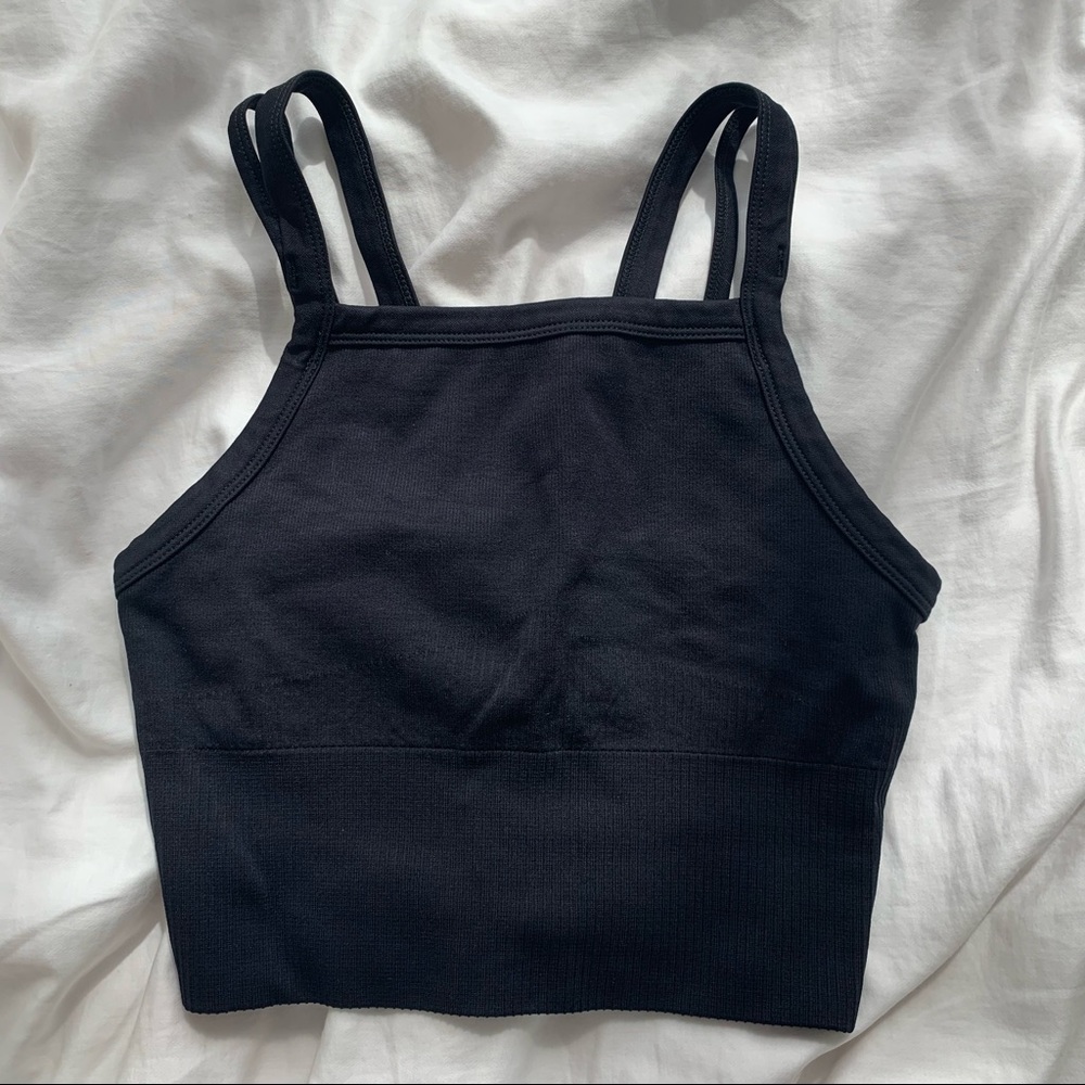 Zella Square Neck Compressive Bra Top, Size M